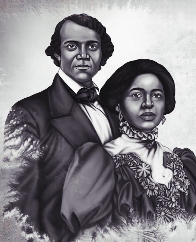 Portrait photo de Mary et Henry Bibb.